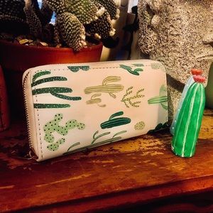 Cactus Print Clutch/Wallet 🌵